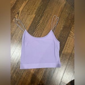 purple thin strapped tank